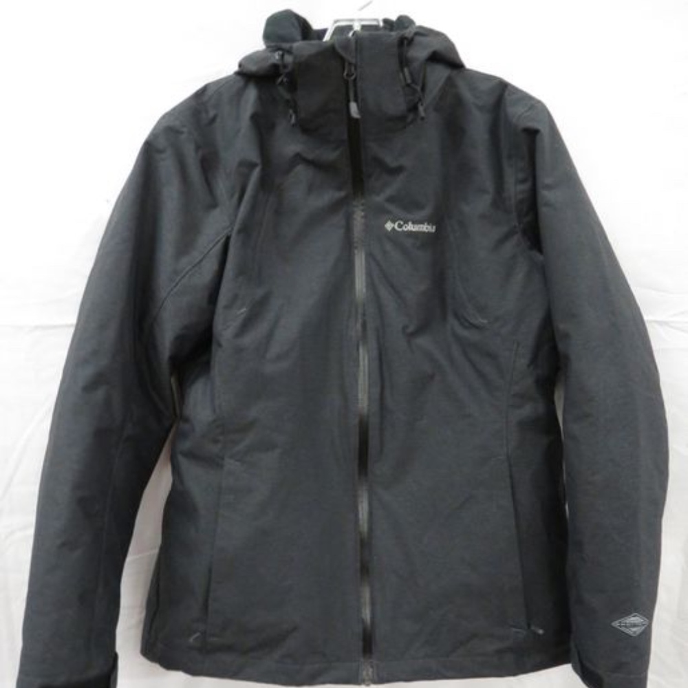 Women's Columbia Black Interchange Omni Heat Coat
